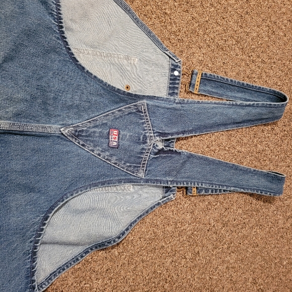 USA Works Stone Washed Denim Bib Overall - Picture 6 of 8